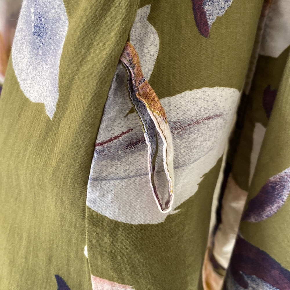 Olive Green Kimono Robe - Picture 10 of 12